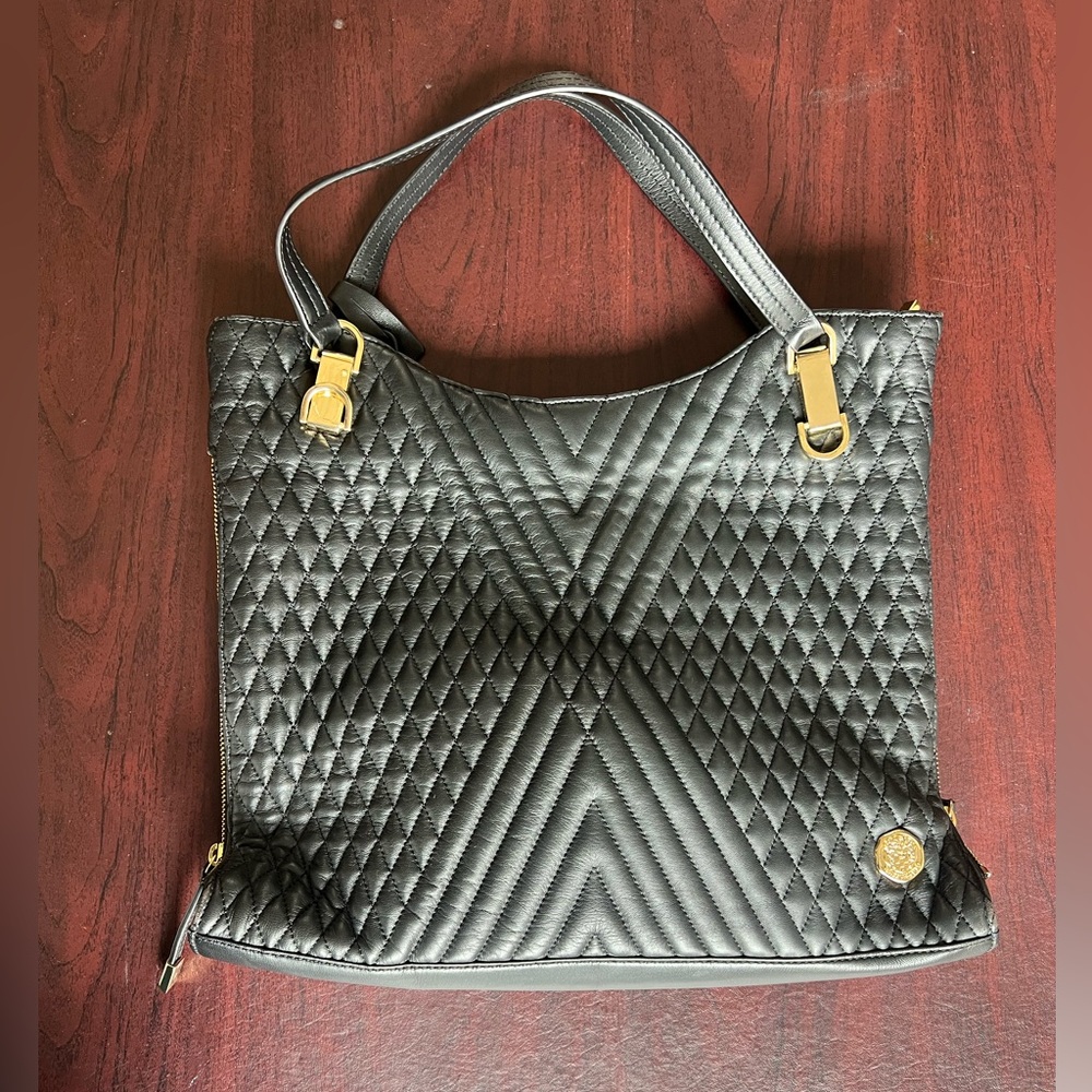 Vince Camuto Riley Leather Tote. Just like new. No damage. Comes with dust bag.